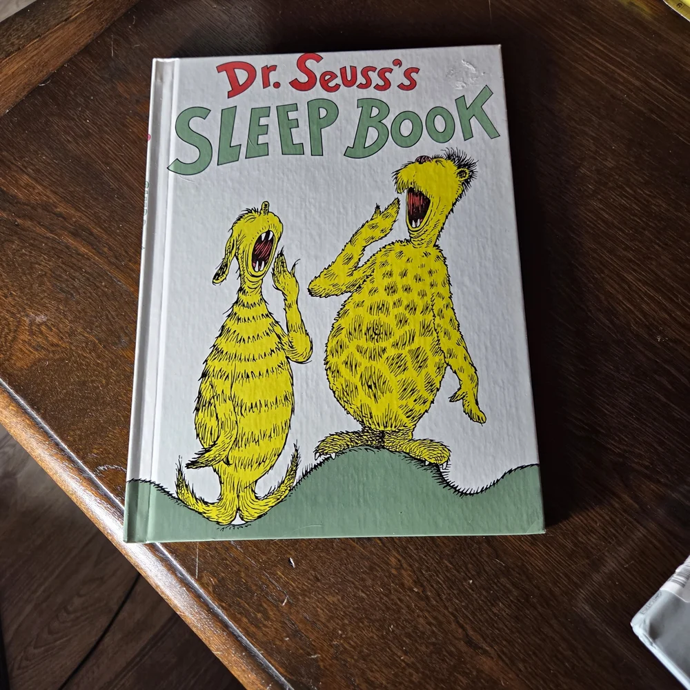 Dr. Seuss Orange Cover Green Accents Hardcover Book